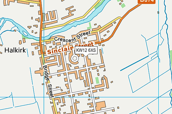 KW12 6XS map - OS VectorMap District (Ordnance Survey) KW12 6XS map - OS VectorMap District (Ordnance Survey)