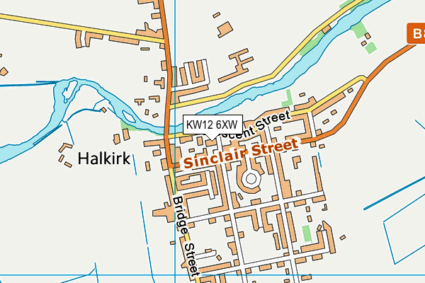 KW12 6XW map - OS VectorMap District (Ordnance Survey) KW12 6XW map - OS VectorMap District (Ordnance Survey)