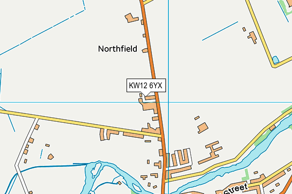 KW12 6YX map - OS VectorMap District (Ordnance Survey) KW12 6YX map - OS VectorMap District (Ordnance Survey)