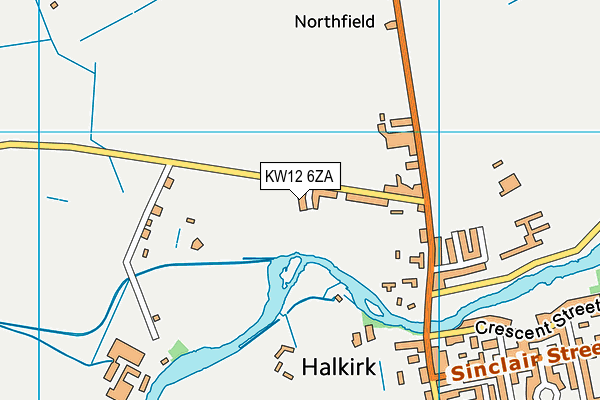 KW12 6ZA map - OS VectorMap District (Ordnance Survey) KW12 6ZA map - OS VectorMap District (Ordnance Survey)