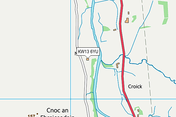 KW13 6YU map - OS VectorMap District (Ordnance Survey)