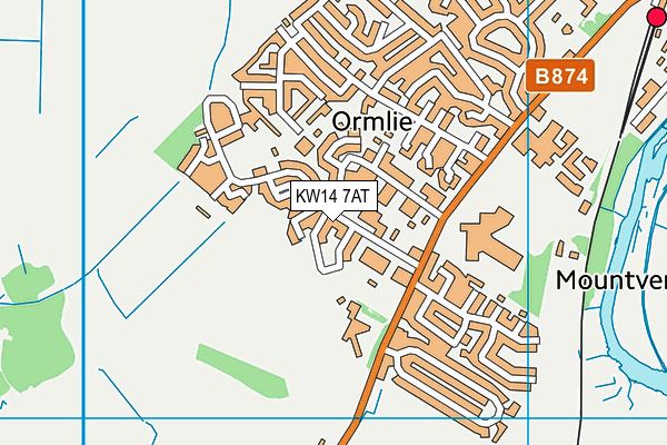 KW14 7AT map - OS VectorMap District (Ordnance Survey) KW14 7AT map - OS VectorMap District (Ordnance Survey)