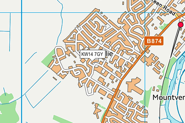 KW14 7GY map - OS VectorMap District (Ordnance Survey) KW14 7GY map - OS VectorMap District (Ordnance Survey)