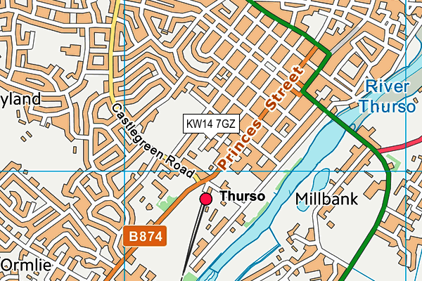 KW14 7GZ map - OS VectorMap District (Ordnance Survey) KW14 7GZ map - OS VectorMap District (Ordnance Survey)