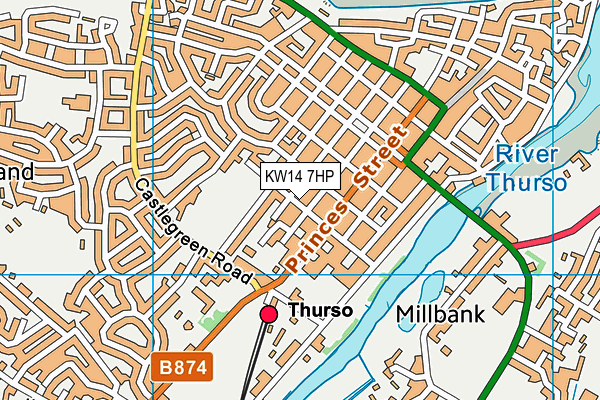 KW14 7HP map - OS VectorMap District (Ordnance Survey) KW14 7HP map - OS VectorMap District (Ordnance Survey)