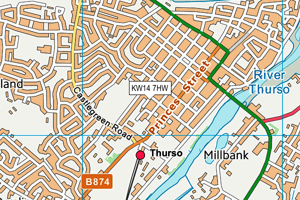 KW14 7HW map - OS VectorMap District (Ordnance Survey) KW14 7HW map - OS VectorMap District (Ordnance Survey)