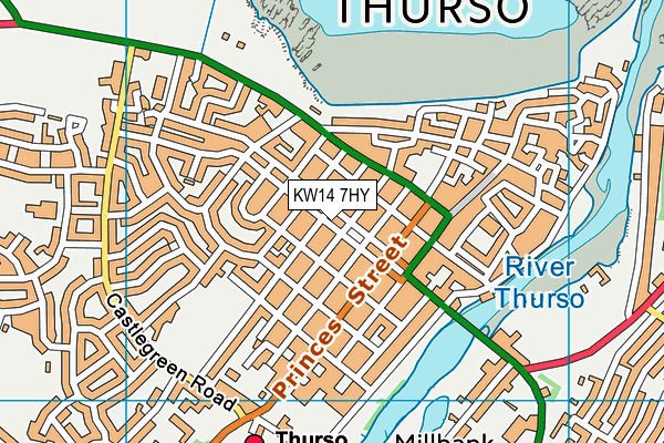 KW14 7HY map - OS VectorMap District (Ordnance Survey) KW14 7HY map - OS VectorMap District (Ordnance Survey)
