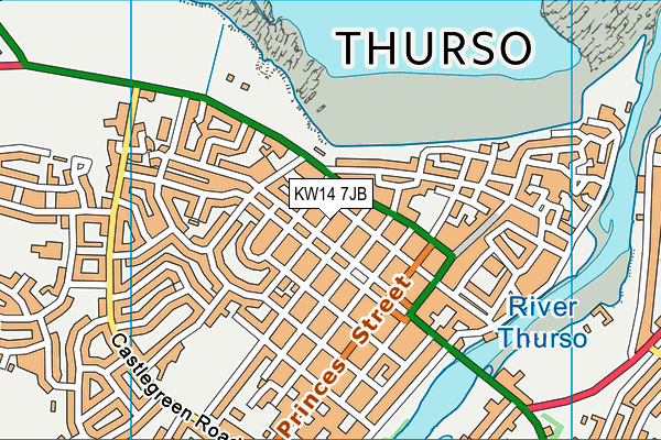 KW14 7JB map - OS VectorMap District (Ordnance Survey) KW14 7JB map - OS VectorMap District (Ordnance Survey)