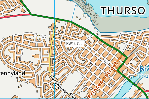 KW14 7JL map - OS VectorMap District (Ordnance Survey) KW14 7JL map - OS VectorMap District (Ordnance Survey)
