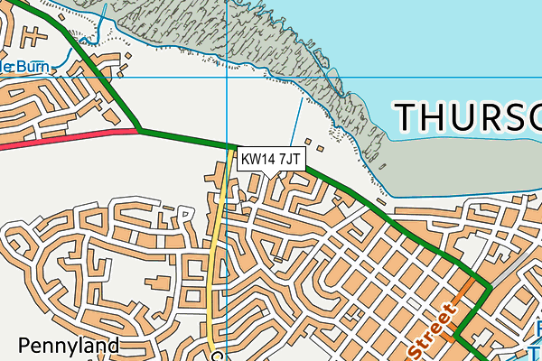 KW14 7JT map - OS VectorMap District (Ordnance Survey) KW14 7JT map - OS VectorMap District (Ordnance Survey)