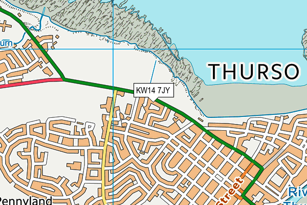 KW14 7JY map - OS VectorMap District (Ordnance Survey) KW14 7JY map - OS VectorMap District (Ordnance Survey)