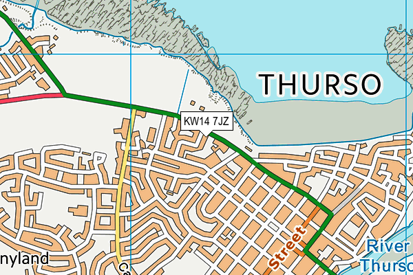 KW14 7JZ map - OS VectorMap District (Ordnance Survey) KW14 7JZ map - OS VectorMap District (Ordnance Survey)