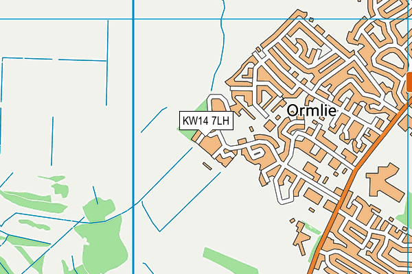 KW14 7LH map - OS VectorMap District (Ordnance Survey) KW14 7LH map - OS VectorMap District (Ordnance Survey)
