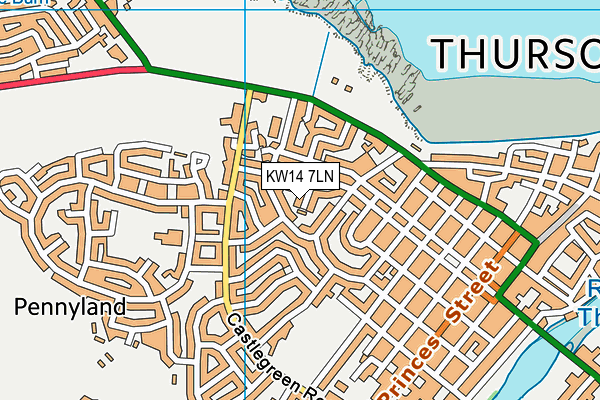 KW14 7LN map - OS VectorMap District (Ordnance Survey) KW14 7LN map - OS VectorMap District (Ordnance Survey)