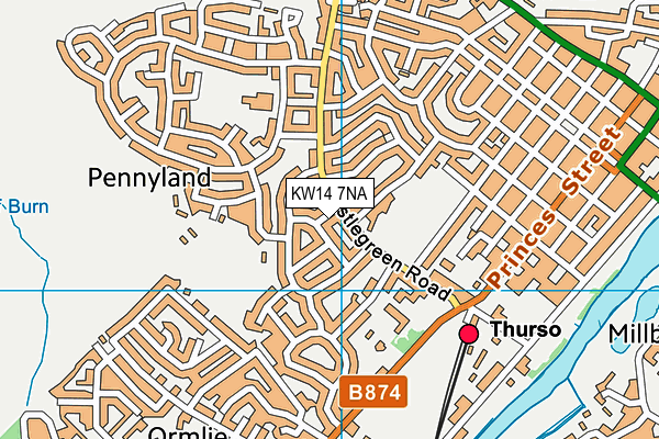 KW14 7NA map - OS VectorMap District (Ordnance Survey) KW14 7NA map - OS VectorMap District (Ordnance Survey)