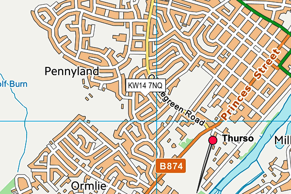 KW14 7NQ map - OS VectorMap District (Ordnance Survey) KW14 7NQ map - OS VectorMap District (Ordnance Survey)