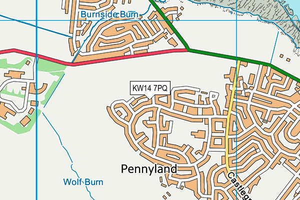 KW14 7PQ map - OS VectorMap District (Ordnance Survey) KW14 7PQ map - OS VectorMap District (Ordnance Survey)