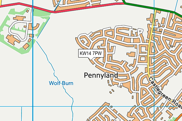 KW14 7PW map - OS VectorMap District (Ordnance Survey) KW14 7PW map - OS VectorMap District (Ordnance Survey)