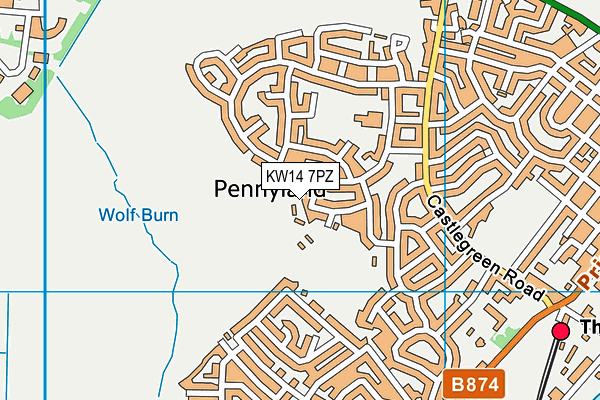 KW14 7PZ map - OS VectorMap District (Ordnance Survey) KW14 7PZ map - OS VectorMap District (Ordnance Survey)