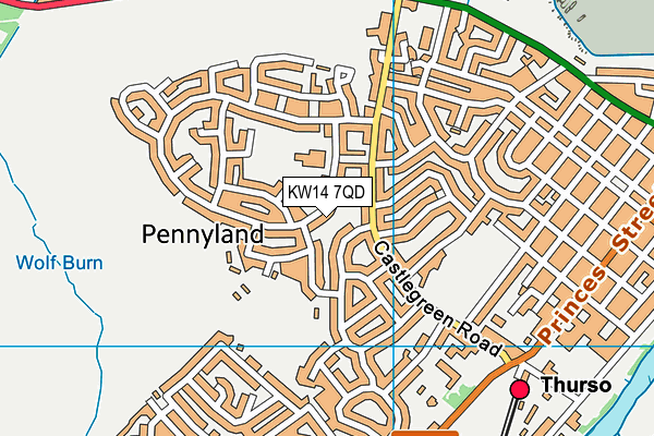 KW14 7QD map - OS VectorMap District (Ordnance Survey) KW14 7QD map - OS VectorMap District (Ordnance Survey)