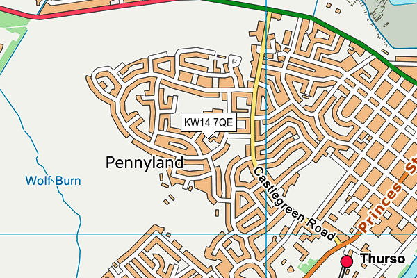 KW14 7QE map - OS VectorMap District (Ordnance Survey) KW14 7QE map - OS VectorMap District (Ordnance Survey)