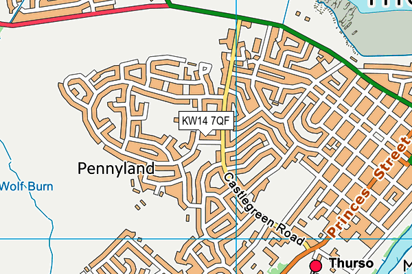 KW14 7QF map - OS VectorMap District (Ordnance Survey) KW14 7QF map - OS VectorMap District (Ordnance Survey)