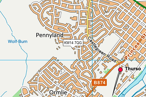 KW14 7QG map - OS VectorMap District (Ordnance Survey) KW14 7QG map - OS VectorMap District (Ordnance Survey)