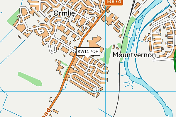 KW14 7QH map - OS VectorMap District (Ordnance Survey) KW14 7QH map - OS VectorMap District (Ordnance Survey)