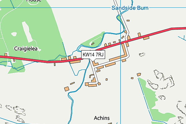 KW14 7RJ map - OS VectorMap District (Ordnance Survey) KW14 7RJ map - OS VectorMap District (Ordnance Survey)