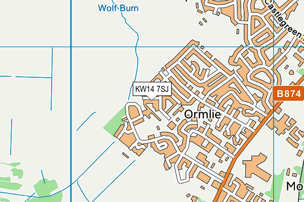 KW14 7SJ map - OS VectorMap District (Ordnance Survey) KW14 7SJ map - OS VectorMap District (Ordnance Survey)