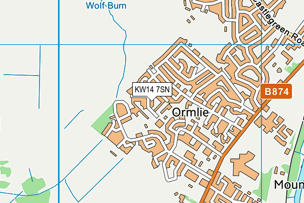 KW14 7SN map - OS VectorMap District (Ordnance Survey) KW14 7SN map - OS VectorMap District (Ordnance Survey)