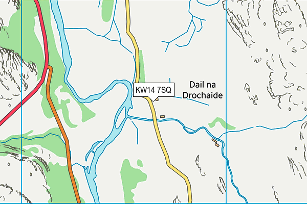 KW14 7SQ map - OS VectorMap District (Ordnance Survey) KW14 7SQ map - OS VectorMap District (Ordnance Survey)