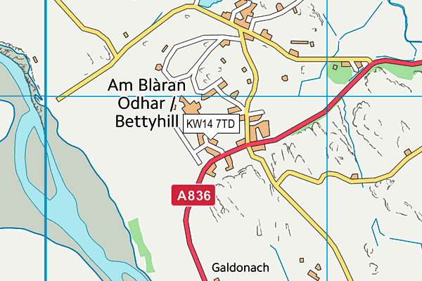 KW14 7TD map - OS VectorMap District (Ordnance Survey) KW14 7TD map - OS VectorMap District (Ordnance Survey)