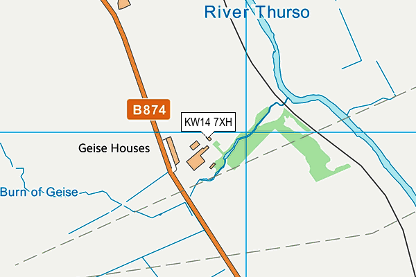 KW14 7XH map - OS VectorMap District (Ordnance Survey) KW14 7XH map - OS VectorMap District (Ordnance Survey)