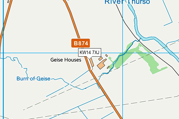 KW14 7XJ map - OS VectorMap District (Ordnance Survey) KW14 7XJ map - OS VectorMap District (Ordnance Survey)