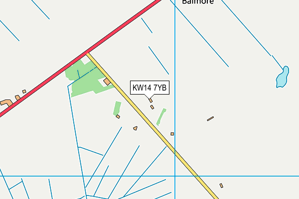 KW14 7YB map - OS VectorMap District (Ordnance Survey) KW14 7YB map - OS VectorMap District (Ordnance Survey)