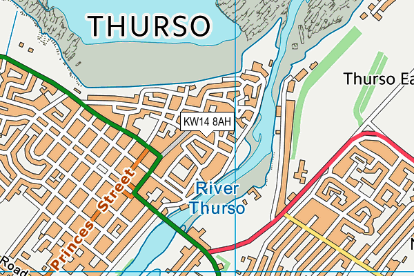 KW14 8AH map - OS VectorMap District (Ordnance Survey) KW14 8AH map - OS VectorMap District (Ordnance Survey)