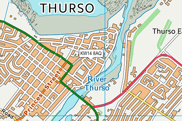KW14 8AQ map - OS VectorMap District (Ordnance Survey) KW14 8AQ map - OS VectorMap District (Ordnance Survey)