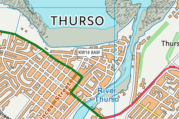 KW14 8AW map - OS VectorMap District (Ordnance Survey) KW14 8AW map - OS VectorMap District (Ordnance Survey)