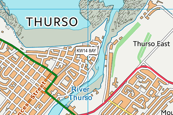 KW14 8AY map - OS VectorMap District (Ordnance Survey) KW14 8AY map - OS VectorMap District (Ordnance Survey)