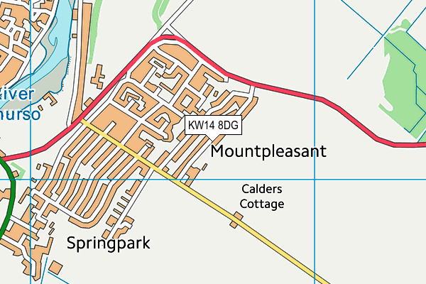 KW14 8DG map - OS VectorMap District (Ordnance Survey) KW14 8DG map - OS VectorMap District (Ordnance Survey)