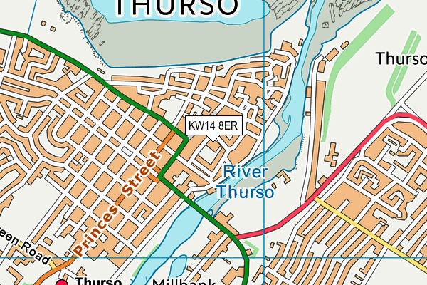 KW14 8ER map - OS VectorMap District (Ordnance Survey) KW14 8ER map - OS VectorMap District (Ordnance Survey)