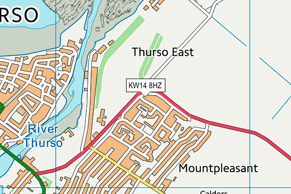 KW14 8HZ map - OS VectorMap District (Ordnance Survey)