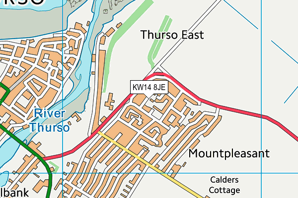 KW14 8JE map - OS VectorMap District (Ordnance Survey) KW14 8JE map - OS VectorMap District (Ordnance Survey)