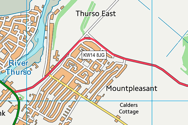 KW14 8JG map - OS VectorMap District (Ordnance Survey) KW14 8JG map - OS VectorMap District (Ordnance Survey)