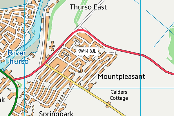 KW14 8JL map - OS VectorMap District (Ordnance Survey) KW14 8JL map - OS VectorMap District (Ordnance Survey)