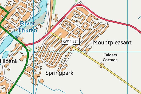 KW14 8JT map - OS VectorMap District (Ordnance Survey) KW14 8JT map - OS VectorMap District (Ordnance Survey)