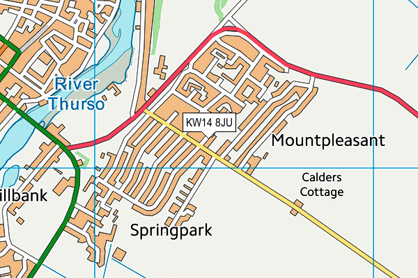 KW14 8JU map - OS VectorMap District (Ordnance Survey) KW14 8JU map - OS VectorMap District (Ordnance Survey)