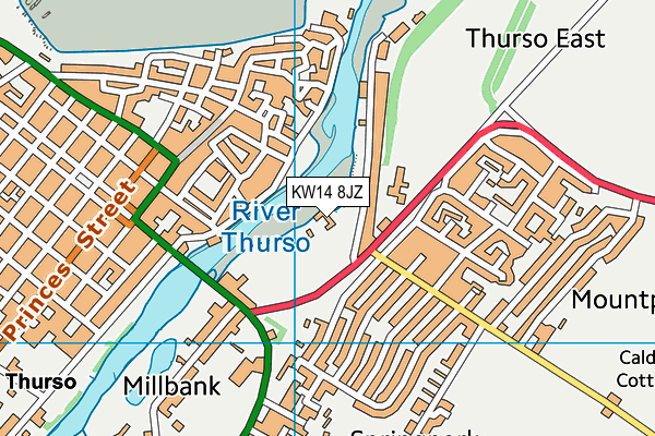 KW14 8JZ map - OS VectorMap District (Ordnance Survey)