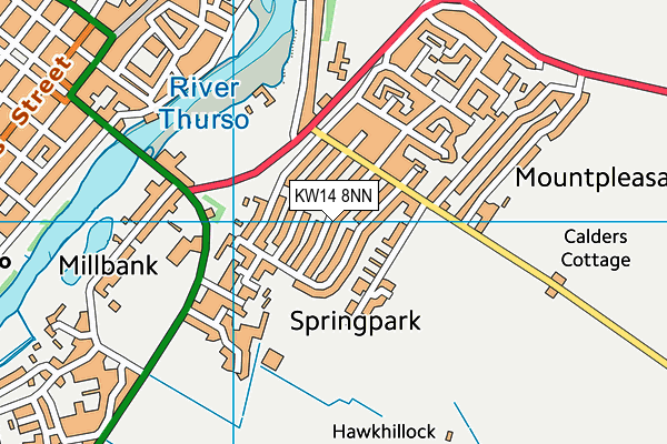 KW14 8NN map - OS VectorMap District (Ordnance Survey) KW14 8NN map - OS VectorMap District (Ordnance Survey)